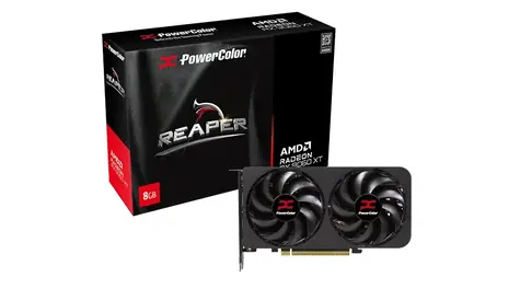 PowerColor Radeon RX 9060 XT Reaper 8GB /  3130MHz / 8GB GDDR6 / 1x HDMI + 2x DP / 500W (8)