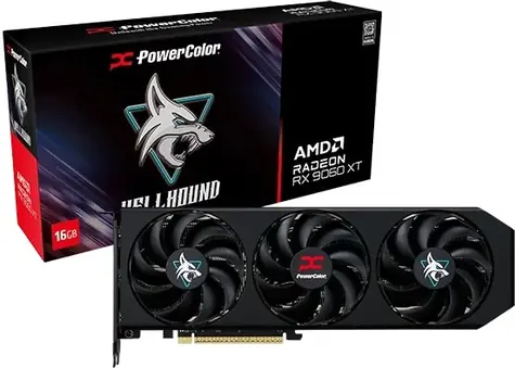 PowerColor Radeon RX 9060 XT Hellhound OC 16GB / 3310MHz / 16GB GDDR6 / 1x HDMI + 2x DP / 550W (8)