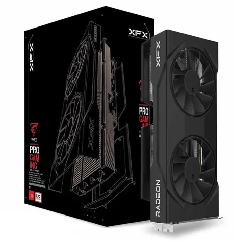 XFX Radeon RX 9060 XT Swift OC 16GB / 3320MHz / 16GB GDDR6 / 1x HDMI + 2x DP / 450W (8)