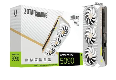 ZOTAC GeForce RTX 5090 Solid OC White 32GB / 2017 - 2422Mhz / 32GB GDDR7 / 512bit / 1x HDMI + 3x DP / 1000W (16)