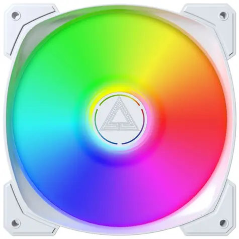 Montech HP140 PWM ARGB bílá / 140 mm / Hydraulic Bearing / 29.2 dB @ 1600 RPM / 162 CFM / ARGB / 4-pin