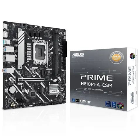 ASUS PRIME H810M-A-CSM / H810 / LGA 1851 / 2x DDR5 / PCIex16 / GLAN / mATX
