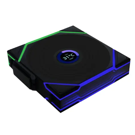 Lian Li UNI FAN TL Wireless LCD / 120mm / Fluid Dynamic Bearing / 27 dB @ 1900 RPM / 105 CFM / 4-Pin PWM