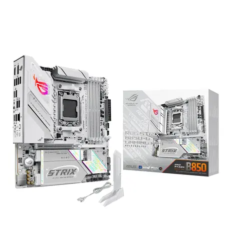 ASUS ROG STRIX B850-G GAMING WIFI bílá / B850 / 4x DDR5 / 1x 2.5GLAN / Wi-Fi 7 / mATX