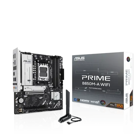 ASUS PRIME B850M-A WIFI / B850 / 4x DDR5 / 1x 2.5GLAN / Wi-Fi 6E / mATX