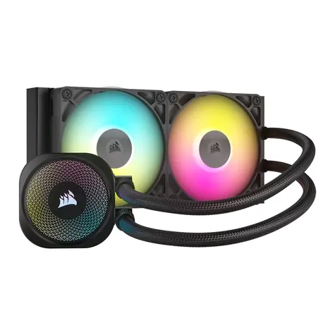 Corsair AIO iCUE LINK TITAN RX RGB 240 černá / 2x 120mm / 36dB / 300-2100 RPM / 73.5CFM / Intel + AMD