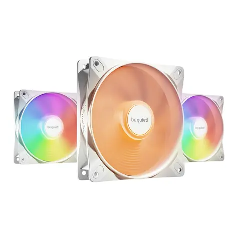 be quiet! Light Wings LX ARGB PWM 3ks bílá / 120 mm / 30.9 dB @ 2100 RPM / 61.8 CFM / PWM