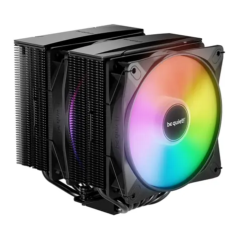 be quiet! Pure Rock Pro 3 LX RGB / 2x 120mm PWM / Rifle Bearing / 34.8dB @ 2000RPM / Intel + AMD