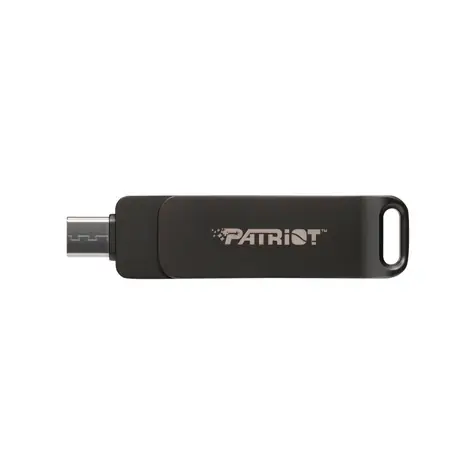 Patriot RAGE R550 128GB černá / Flash Disk / USB 3.2 / USB-A / USB-C / Přenosová rychlost až 100 MBs