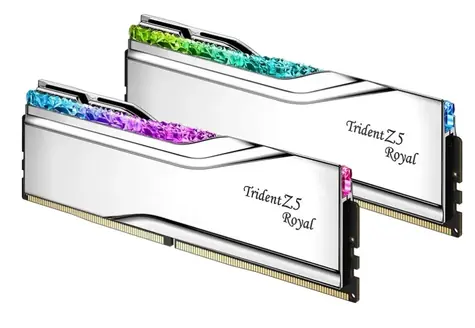 G.Skill Trident Z5 Royal RGB 32GB (2x16GB) 7600Mhz stříbrná / CL36-46-46-121 / DIMM / Non-ECC / XMP 3.0
