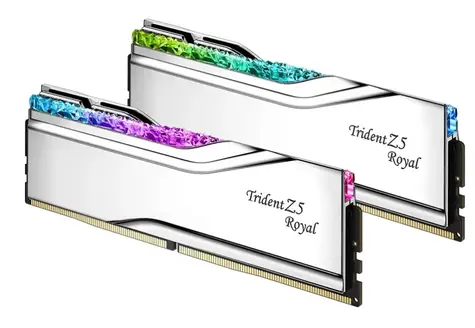G.Skill Trident Z5 Royal RGB 96GB (2x48GB) 6400Mhz stříbrná / CL32-39-39-102 / DIMM / Non-ECC / XMP 3.0