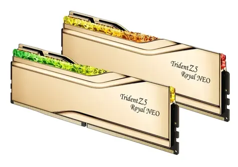 G.Skill Trident Z5 Royal Neo 32GB (2x16GB) 6400Mhz zlatá / CL30-39-39-102 / DIMM / Non-ECC / EXPO