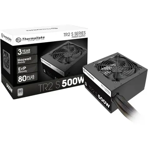 Thermaltake TR2 S 500W / 500W / aktivní PFC / ATX 12V 2.4 / 120mm ventilátor / 80PLUS White