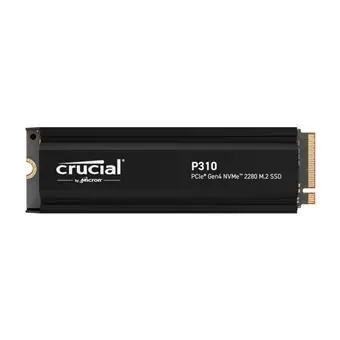 Crucial P310 2TB / M.2 SSD 2280 / PCIe 4.0 / R:7100MBs / W:6000MBs / Heatsink / 5y