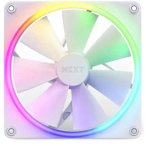 NZXT F140 RGB TWIN 2ks bílá / 140mm / Fluid Dynamic Bearing / 1800 RPM / 89.48 CFM / 4-Pin PWM