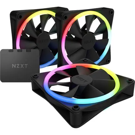 NZXT F120 RGB DUO 3ks černá / 120mm / Fluid Dynamic Bearing / 1800 RPM / 48.58 CFM / 4-Pin PWM