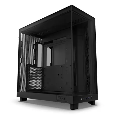 NZXT H6 Flow černá / ATX / 2x USB-A 3.2 / 1x USB-C 3.2 / 3x120mm / bez zdroje / průhledná bočnice 
