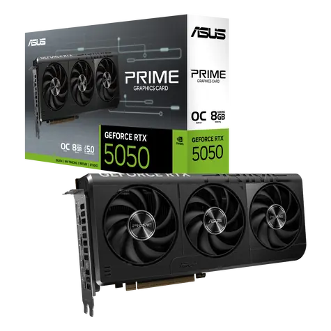 ASUS PRIME GeForce RTX 5050 OC 8GB / 2707MHz / 8GB GDDR6 / 128-bit / 1x HDMI + 3x DP / 550W (8)