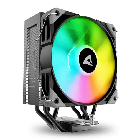 Sharkoon A40 RGB černá / 1x 120mm / 220W TDP / 1800 RPM @ 30 dB / RGB / AMD + Intel