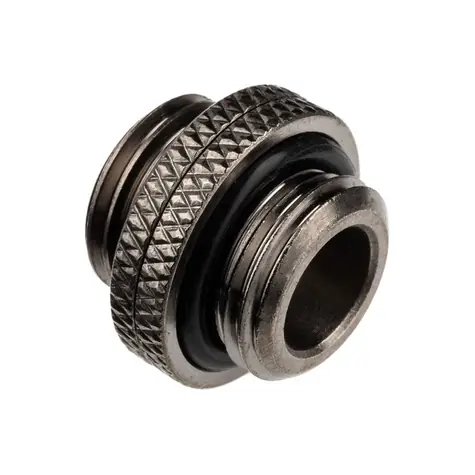 Alphacool ES Dvojitá vsuvka černá / Steckbar / G1/4 AG & G1/4 AG 