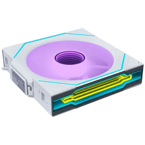 Lian Li UNI FAN SL-INF 120 ARGB PWM Wireless bílá / 120 mm ARGB / 29.2 dB @ 200-2300 RPM / 4-pin