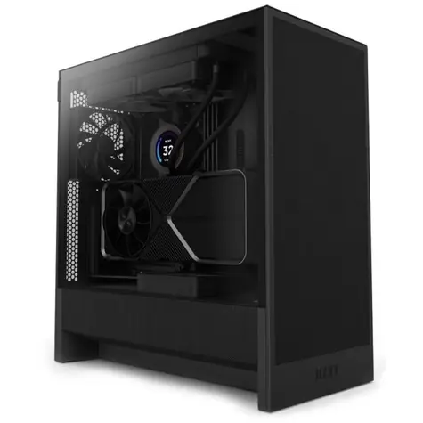 NZXT H5 Flow černá / E-ATX / 1x USB 3.2 + 1x USB-C 3.2 / 3.5mm Jack / 2 x 120mm