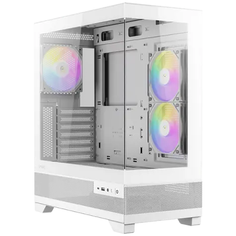 Antec CX700 ARGB bílá / ATX / 1x USB-A 3.0 / 1x USB-C 3.2 Gen 2 / 3x 120mm ARGB / bez zdroje / průhledná bočnice
