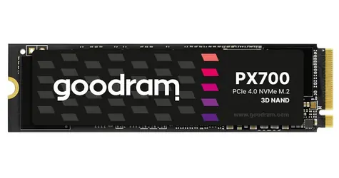 GOODRAM PX700 1TB / M.2 2280 NVMe / PCIe 4.0 / 3D NAND / R: 7400MBs / W: 6500MBs