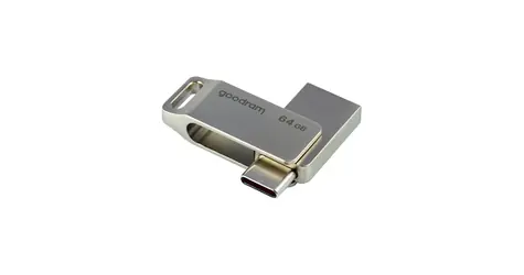 GOODRAM ODA3 USB-C 3.2 128GB stříbrná / Flash disk / USB-A + USB-C 3.2 / čtení: 60MBs / zápis: 20MBs