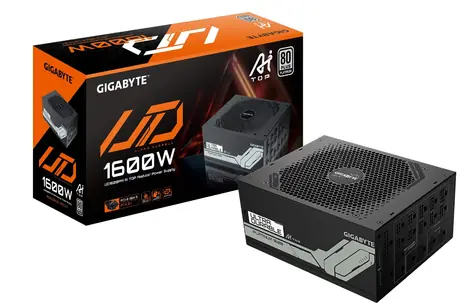 Gigabyte UD1600pm PG5 AI Top / 1600W / 80Plus Platinum /  120mm ventilátor / PFC / Modular 