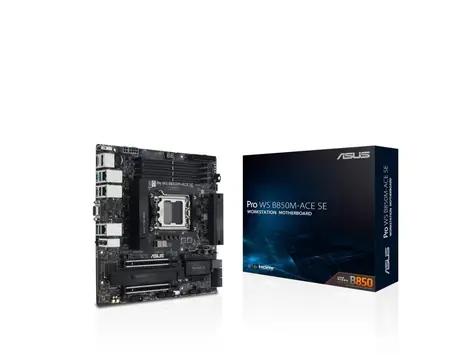 ASUS PRO WS B850M-ACE SE / B850 / 4x DDR5 / 1x 2.5GLAN / mATX