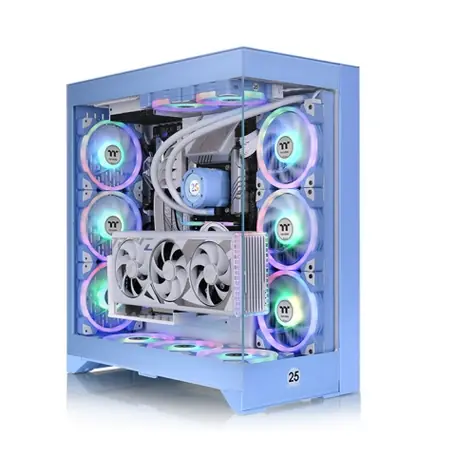 Thermaltake CTE E660 MX modrá / ATX / USB-A + USB-C / 3x 120/140mm / bez zdroje / průhledná bočnice 