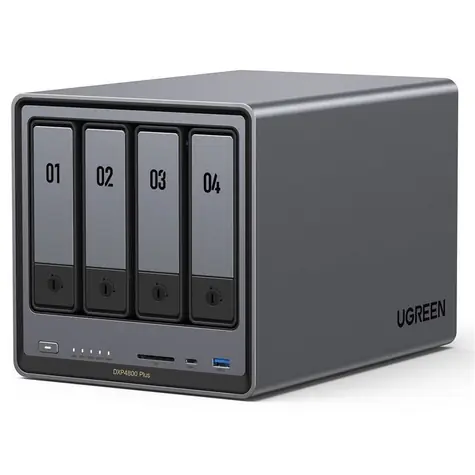 Ugreen NASync DXP4800 Plus / 4 sloty / USB-C / USB-A / RJ45 / SD čtečka / HDMI
