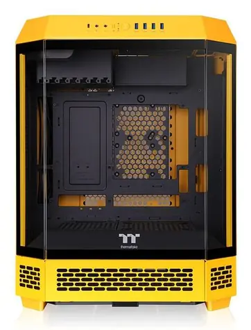 Thermaltake The Tower 600 tmavě žlutá / ATX / 4x USB-A 3.2 / 1x USB-C 3.2 / 2x140mm / bez zdroje / průhledná bočnice 