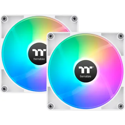 Thermaltake CT120 Reverse ARGB Sync PC Cooling Fan bílá / Hydraulic Bearing / 120mm / 31.2dB @ 2000rpm / 4 pin / 2ks 