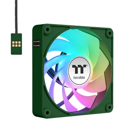 Thermaltake CT120 EX Reverse ARGB Sync PC Cooling Fan zelená / Hydraulic Bearing / 120mm / 31.2dB @ 2000rpm / 4 pin /3ks 