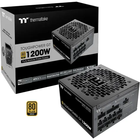 Thermaltake Toughpower GT 1200W černá / ATX 3.1 / aktivní PFC / 80 PLUS Gold / modulární
