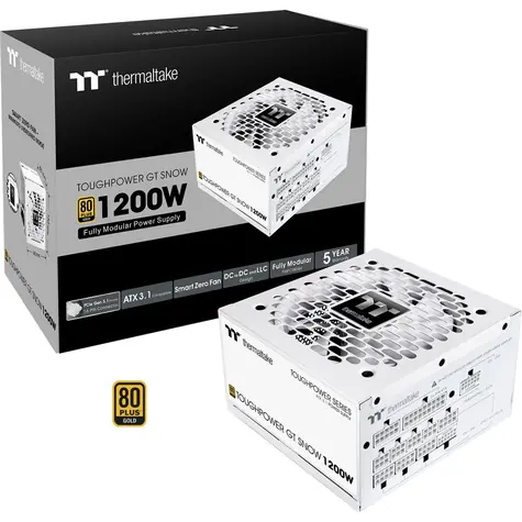 Thermaltake Toughpower GT 1200W bílá / ATX 3.1 / aktivní PFC / 80 PLUS Gold / modulární