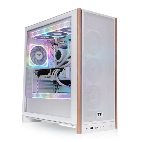 Thermaltake S370 WS bílá / ATX / 2x USB-A 3.2 / 2x USB-C / 3x 120mm / Bez zdroje / průhledná bočnice
