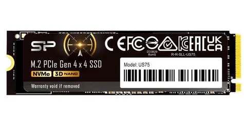 Silicon Power US75 1TB / M.2 NVMe 2280 / PCIe Gen4 / čtení: 7000MBps / zápis: 6000MBps