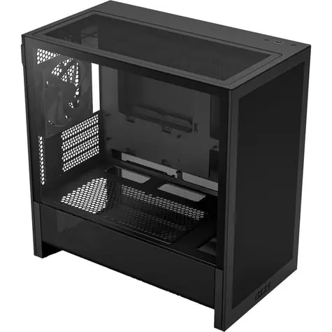 NZXT H3 Flow 2025 černá / mATX / 1x USB-A 3.2 / 1x USB-C 3.2 Gen2 / 1x 120mm / bez zdroje / průhledná bočnice