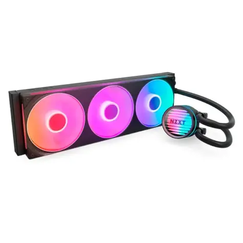 NZXT Kraken Core 360 RGB černá / 3x 120mm / Fluid Dynamic Bearing / 31.9 dB @ 2400 RPM / 75.05 CFM / ARGB / AMD + Intel