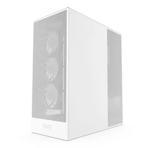 NZXT H7 Flow RGB bílá / E-ATX / 2x USB-A 3.2 / 1x USB-C 3.2 / 3x 120mm RGB / bez zdroje / průhledná bočnice
