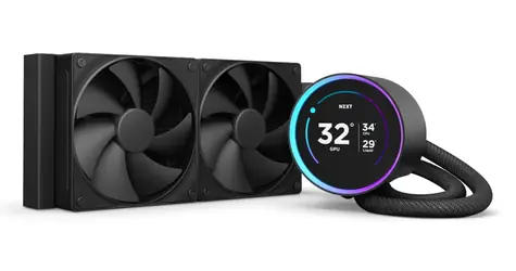 NZXT Kraken Elite 240 černá / 2x 120mm / Fluid Dynamic Bearing / 30 dB @ 2000 RPM / 73.47 CFM / LCD / AMD + Intel