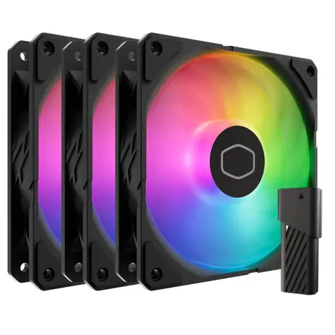 Cooler Master SickleFlow Edge 120 ARGB 3ks bílá / 120mm / Loop Dynamic Bearing / 32.8 dB @ 2500 RPM / 70.7 CFM / 4-Pin