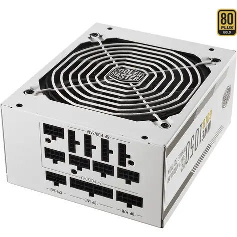 Cooler Master MWE 1050 V2 (ATX 3.1) bílá / ATX / 1050W / aktivní PFC / 140mm / 80 PLUS Gold / modulární