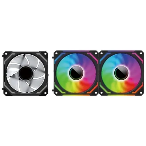 Redragon GC-F012 černá 3ks / 120mm / 2000 RPM / 68.8 CFM / 4-Pin PWM
