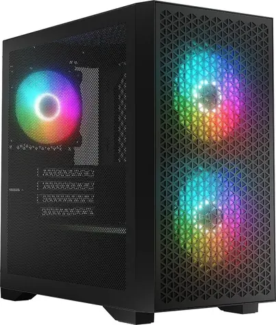 Logic Dart Pro ARGB Mini černá / micro-ATX / 1 x USB 3.2 / 2 x USB 3.2 gen 1 / RGB /  bez zdroje / průhledná bočnice