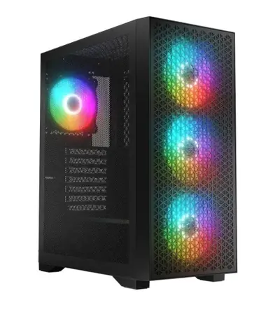 Logic Dart Pro ARGB Midi černá / ATX / USB 3.2 Gen 2 / 2x USB 3.0 / RGB / průhledná bočnice