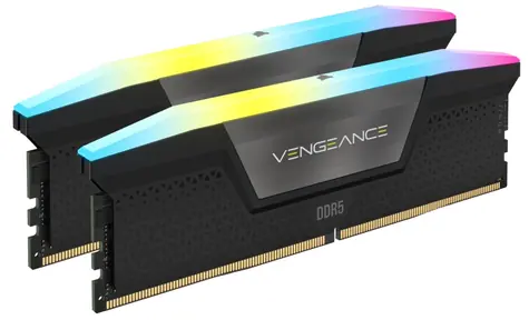 Corsair Vengeance RGB 64GB (2x32GB) 6000MHz černá / DDR5 / PC5-48000 / CL40-50-50-96 / 1.35V